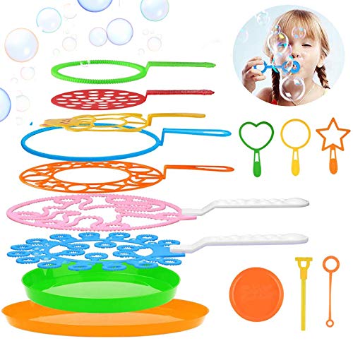 Joyibay Bolle Di Sapone, 15Pcs Bacchetta A Bolle Impostato Creativo Di Bolle Bolle Di Sapone Per Bambini, Festa Di Compleanno, Matrimonio, Giochi Al C