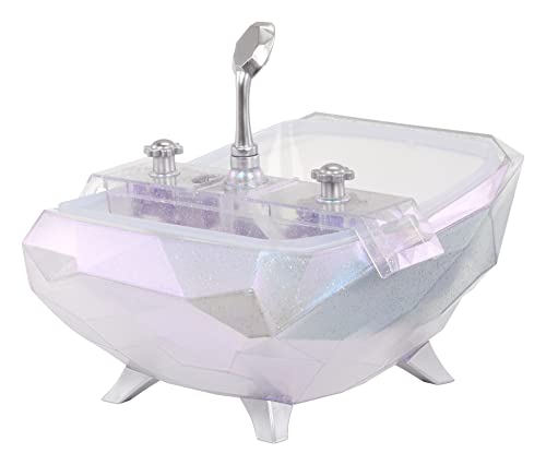 Glitter Babyz Mga Colour Change Bubbling Vasca Da Bagno - Cambia Colore, Include Soffione Doccia Funzionante, Vasca Interna Rimovibile E Barra Doccia