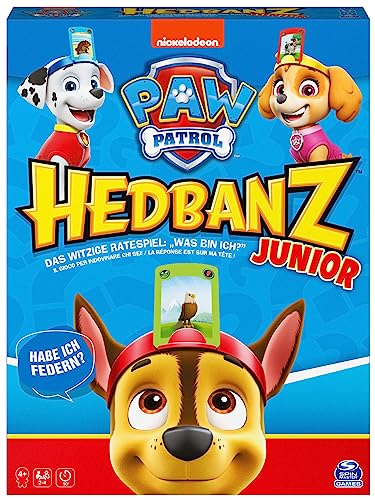 Spin Master Games Hedbanz Junior – Paw Patrol, Il Divertente Indovinazioni Per 2-4 Giocatori Dai 4 Anni In Su, Con Regola Del Gioco Semplificata Per I