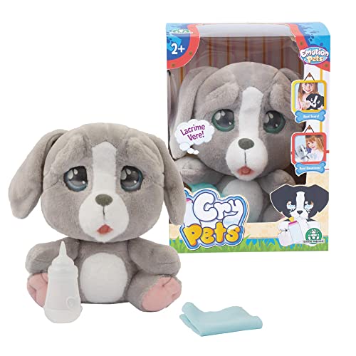 Emotion Pets Cry Pets Cane Peluche Che Beve E Piange, Grigio