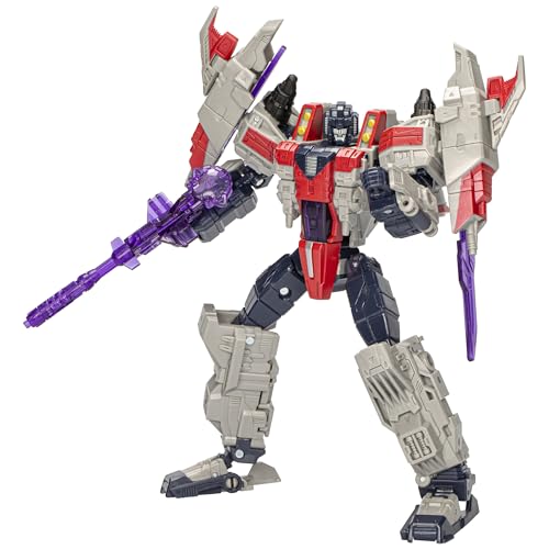Transformers Legacy United Voyager Class, Starscream (Universo Cybertron), Action Figure Convertibile Da 17,5 Cm, Dagli 8 Anni In Su
