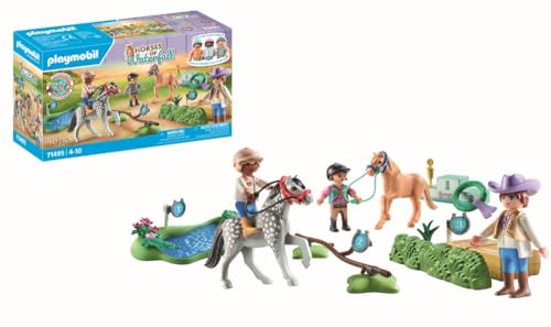 Playmobil Horses Of Waterfall 71495 Torneo Di Equitazione Dei Pony, Emozionanti Competizioni Per Giovani Campioni, Con Una Vasta Gamma Di Accessori, G