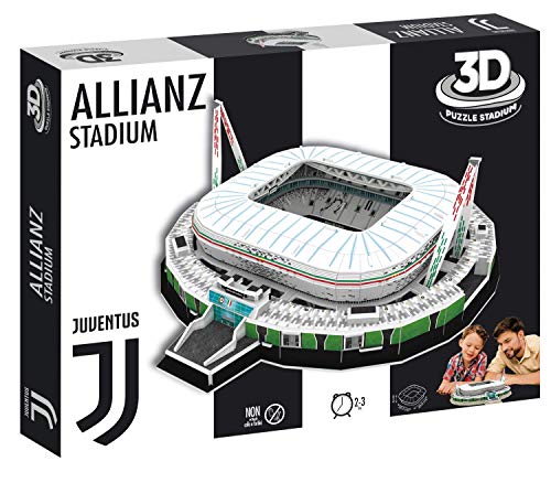 Eleven Force National Soccer Club Juventus Fc Puzzle 3D Allianz Stadium, Colore Bianco Nero, 14078