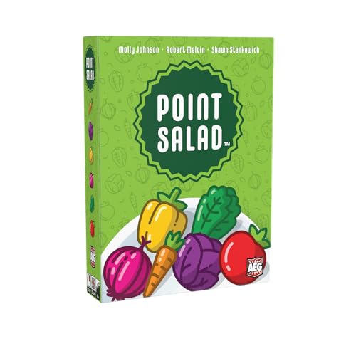Alderac Entertainment Group , Point Salad, Board Game, Ages 8+, 2 To 6 Players, 15 To 30 Minutes Playing Time, Multicolour, 14.48 X 19.56 X 4.57 Cm