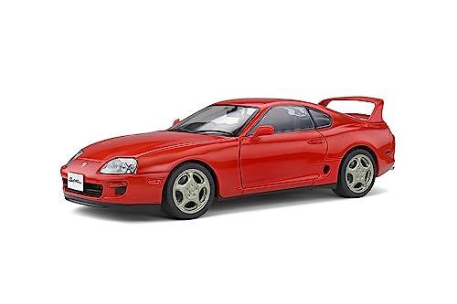 Solido S1807601 1:18 1993 Toyota Supra Mk.4 (A80) -Renaissance Red Collectible Miniature Car