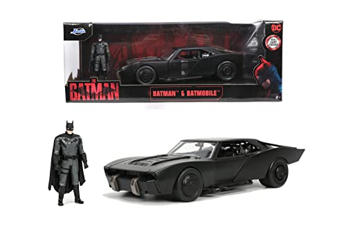 Jada - Dc Batman Batmobile 2022, 253215010, + 8 Anni, Scala 1:24, Con Personaggio