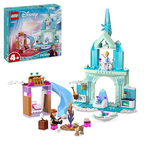 Lego Disney Princess Castello Di Ghiaccio Di Elsa Di Frozen, Palazzo Giocattolo Delle Principesse, Giochi Per Bambine E Bambini Da 4 Anni Con Mini Bam