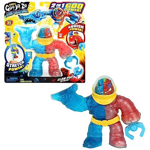 Heroes Of Goo Jit Zu Deep Goo Sea – Figura Tyro Da 16,5 Cm Con Potenza 2 In 1; Super Elastica Ed Elastica