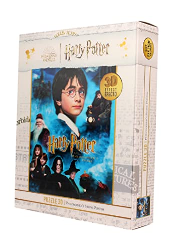 Sagas,Harry Potter- Puzzle Lenticular Harry Potter La Piedra Filosofal 100 Piezas Does Not Apply Giocattoli, Multicolore, One Size, Z109090