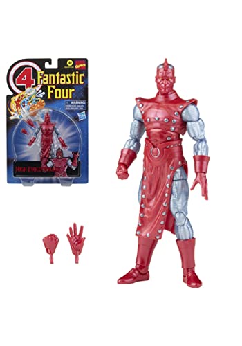 Hasbro Marvel Legends Series Retro - High Evolutionary Dei Fantastici Quattro, Action Figure Da 15 Cm Da Collezione, Include 2 Accessori