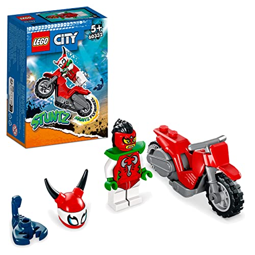 Lego City Stuntz Stunt Bike Scorpione Spericolato, Moto Giocattolo Carica E Vai Con Minifigure, Giochi Per Bambini Dai 5 Anni, Idea Regalo 60332