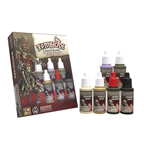 The Army Painter | Zombicide: Set Di Colori Green Horde | 6 Colori Acrilici | Black Plague E Pittura Di Modelli In Miniatura