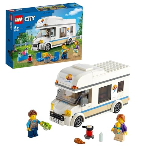 Lego City Camper Delle Vacanze, Modellino Da Costruire Di Roulotte Giocattolo Con Minifigure E Accessori, Giochi Per Bambini E Bambine Da 5 Anni In Su