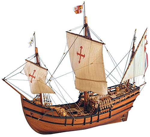 Artesanía Latina 22412. Modellino Di Nave In Legno. Caravella Spagnola La Pinta Della Scoperta Dell'America Scala 1:65. Kit Di Modellismo Da Costruire