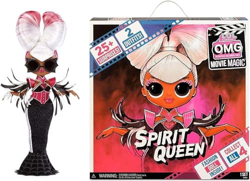 L.O.L. Surprise! Omg Movie Magic Spirit Queen - Bambola Alla Moda Con 25 Sorprese E Set Cinematografico/Teatrale - Serie 1 - Include Abiti, Accessori
