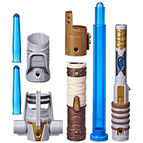 Star Wars Lightsaber Forge, Maestro Jedi Obi-Wan Kenobi, Spada Laser Elettronica A Lama Blu Estensibile, Da 4 Anni