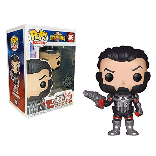 Funko- Marvel-Contest Of Champions-Punisher 2009 Other Figure 303 Figurina, Multicolore, 26849