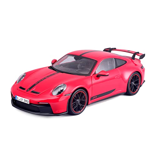 Maisto- Porsche 911 Gt3 2023 Modellino Auto In Scala 1:18, Colore: Rosso, 536458R