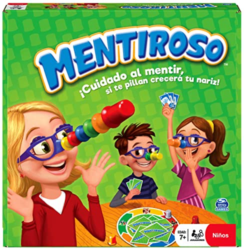Spin Master- Giochi Liar Gioco Occhiali Divertenti E Carte Famiglie-2-6 Giocatori-6065110-Giochi Da Tavolo Bambini 7 Anni +, Multicolore, Taglia Unica