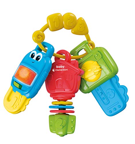 Clementoni Baby Chiavi Elettroniche, Chiavi Giocattolo, Prima Infanzia, Gioco Musicale Elettronico, Prime Attività, Bambini 3 Mesi+, Multicolore, 1746
