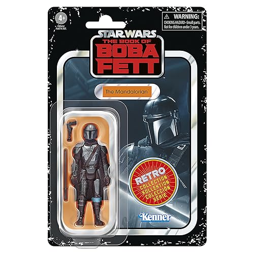 Hasbro Star Wars Retro Collection, Il Mandaloriano, Action Figure Da 9,5 Cm Ispirate Alla Serie ""Star Wars: The Book Of Boba Fett""
