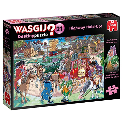 Jumbo- Destino 21-Highway Holdup Puzzle, Multicolore, Jum19180
