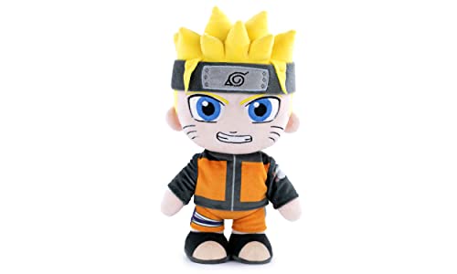 Barrado Peluche Dei Personaggi Di Naruto 25 Cm - Naruto, Kakashi, Sasuke, Kurama - Edizione Da Collezione - Qualità Super Soft (25 Cm, Naruto)