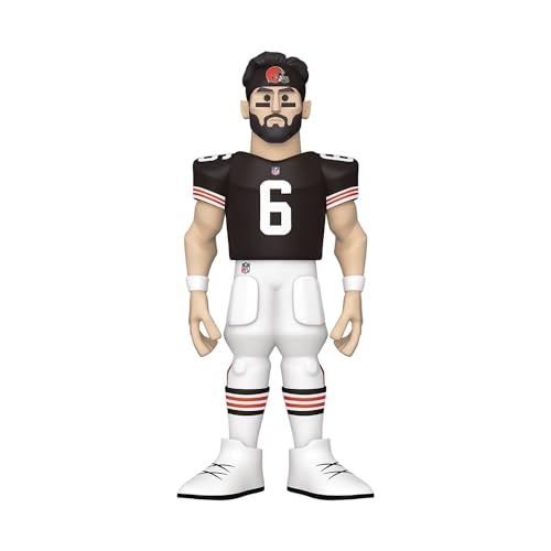 Funko Gold 12" Nfl: Cleveland Browns - Baker Mayfield - Probabilità Di 1/6 Per La Variante Chasease - Figura D'Azione In Vinile Da Collezione - Idea R