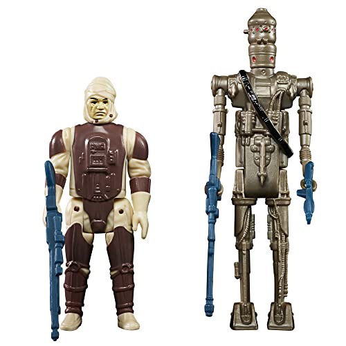 Star Wars Hasbro Retro Collection, Speciale Confezione Doppia Dei Cacciatori Di Taglie Dengar E Ig-88, In Scala Da 9,5 Cm, Action Figure Ispirate Al F