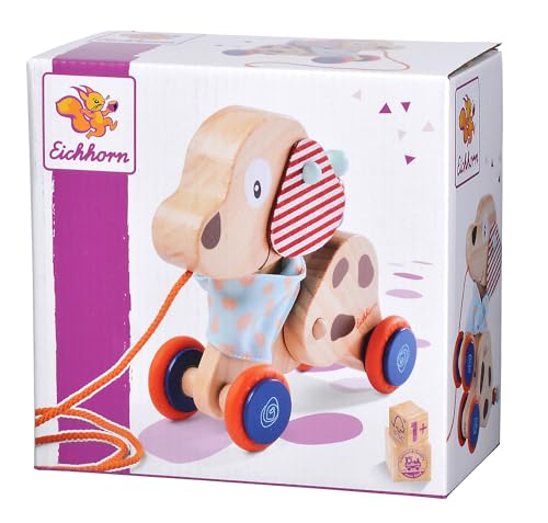 Eichhorn - Cagnolino Trainabile, 100005586, 1 Anno, Realizzato In Legno, Cm 17,5