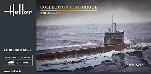 Heller 81075 - Modellino Da Costruire, Sottomarino Redoutable, Scala 1:400 [Importato Da Francia]