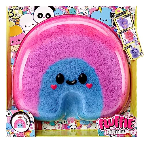 Fluffie Stuffiez Peluche Da Collezione Grande - Rainbow - Sorpresa Con Gioco Fidget Asmr E Pelliccia Da Sfilare, Peluche Ultra-Morbido - Età 4+