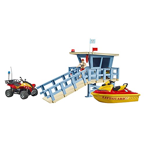 Bruder Bworld Reddingsstation Quad, Jetski, Persoon