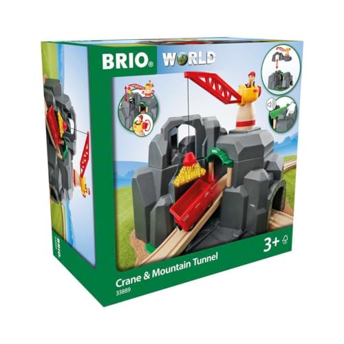Brio 33889 Gru E Tunnel Di Montagna, Brio Accessori, Età Raccomandata 3+