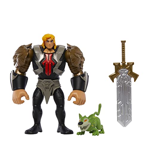 Masters Of The Universe - Motu Kids Personaggio He-Man, Personaggio Snodato Dotato Di Una Funzione Di Attacco, Con Accessori, Da Collezione, Giocattol