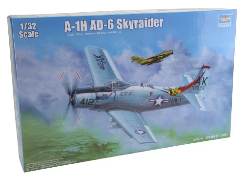 Trumpeter 1:32 -Modellino Aereo Douglas A-1H Ad-6 Skyraider 1966 - Tru02253