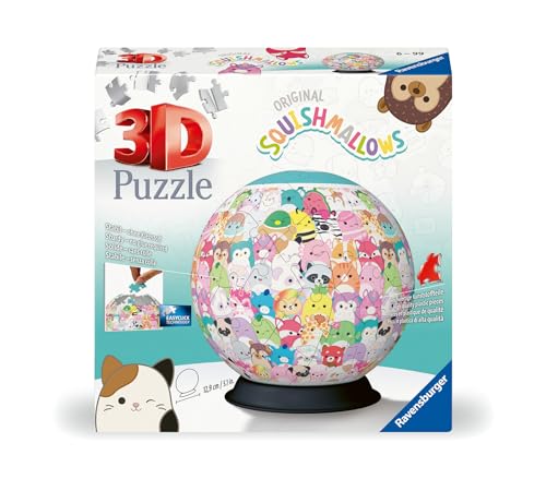 Ravensburger- Squishmallows 3D Puzzle, Multicolore, 11583