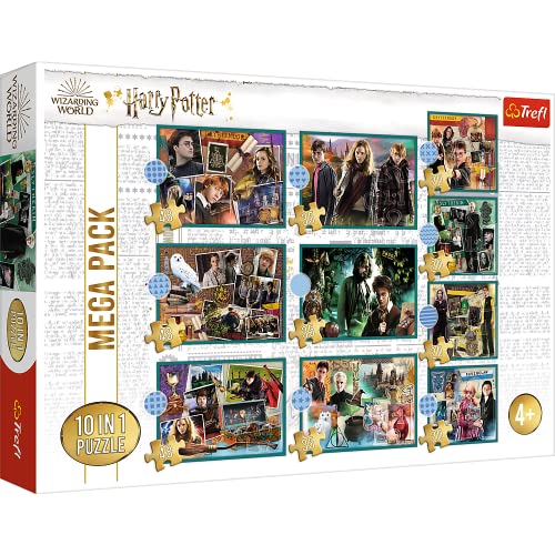 Trefl 10 In 1, 10, 20 A 48 Pezzi Personaggi Dei Film Di Harry Potter, Diversi Livelli Di Difficoltà, Divertimento, Per Bambini Sopra I 4 Anni Puzzle,