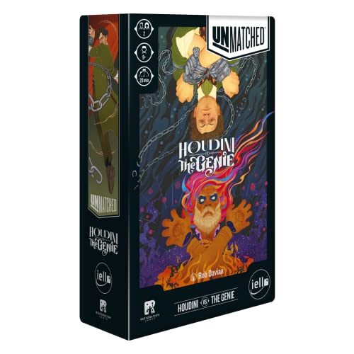 Iello | Unmatched: Houdini Vs The Genie | Gioco Da Tavolo | Età 9+ Anni | 2 Giocatori | Tempo Di Gioco: 20 Minuti