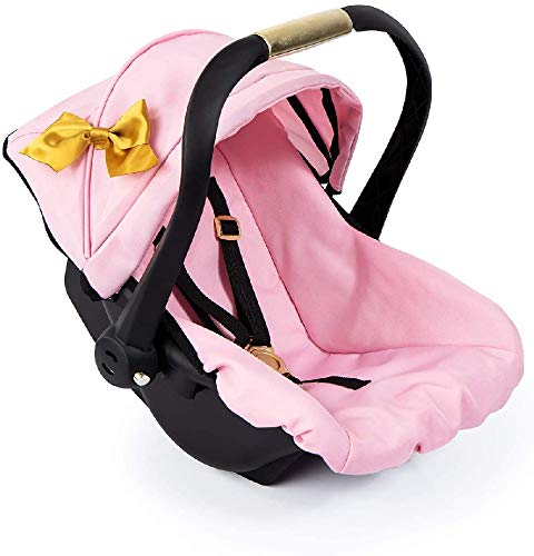 Bayer Design- Giocattolo, Seggiolino Auto Easygo, Accessori Cintura, Adatto Per La Carrozzina Per Bambola Neo Vario, Moderno, Colore Rose, Doré Avec N
