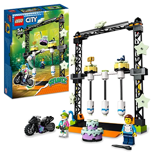 Lego City Stuntz Sfida Acrobatica Ko, Moto Giocattolo Carica E Vai Con Minifigure, Giochi Per Bambini E Bambine Dai 5 Anni In Su, Idea Regalo 60341