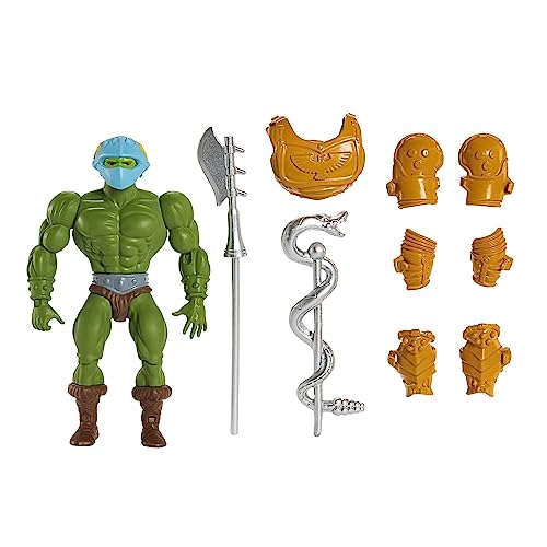 Masters Of The Universe Origins - Guardia Infiltrata Di Eternia, Ascesa Degli Snake Men, Action Figure Con Accessorio Da Combattimento E Mini Fumetto,