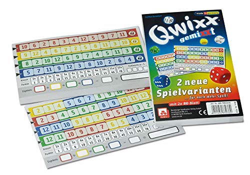 Nsv 4033 - Qwixx Gemixxt, 2Er Set Spielblöcke- Gioco Da Tavolo, 08819900016