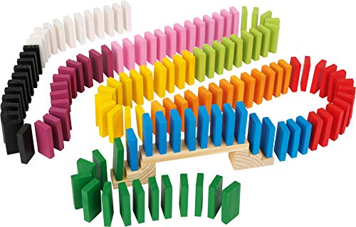 6865 Domino Rally “Maxi” Small Foot, Gioco Di Reazione A Catena In Legno Incl. Ostacoli, 560 Pz., A Partire Da 3 Anni.