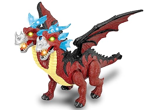 Teorema 66856 - Mega Drago A 2 Teste Che Cammina Con Effetti Sonori E Luminosi