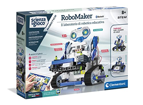 Clementoni- Robomaker New Robot Per Bambini, Multicolore, 19132