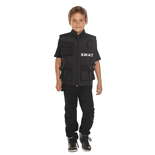 Boland 00488 - Gilet Swat Per Bambini, 5-10 Anni, Colore: Nero