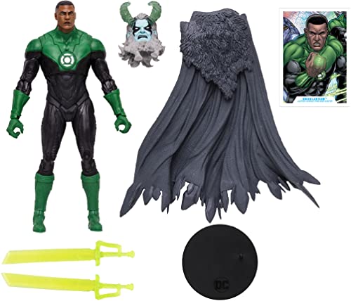 Mcfarlane- Statuetta John Stewart Green Lantern Multiverse Dc Comics 18 Cm Giocattoli, Multicolore, Taglia Única, 15473
