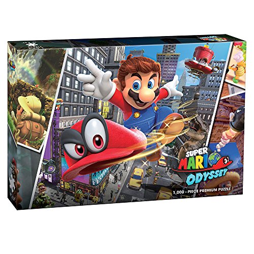 Super Mario Usopz005569 Brothers Mario Odyssey Snapshots 1000-Piece Premium Puzzle, Mixed Colours