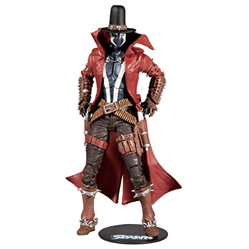 Mcfarlane Giocattoli, Spawn Comic 7 "Gunslinger Gatling Gun Spawn Action Figure Con 22 Parti In Movimento, Figura Dc Da Collezione Con Accessori E Col